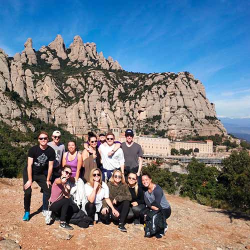 Excursion with students to Montserrat