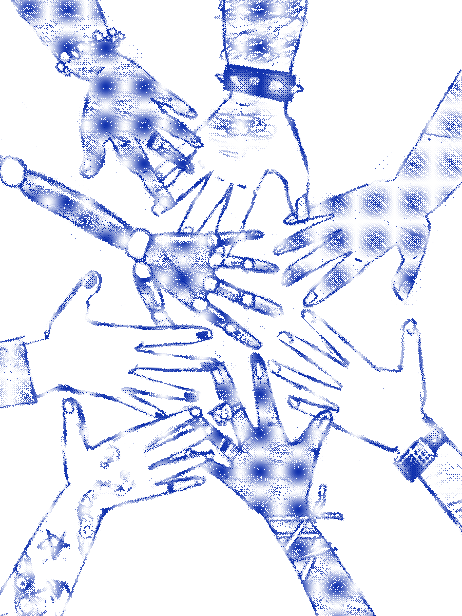 Diversity hands illustration